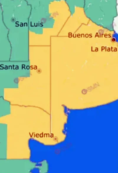 Alerta en La Pampa: lluvias intensas, ráfagas fuertes y tormentas eléctricas