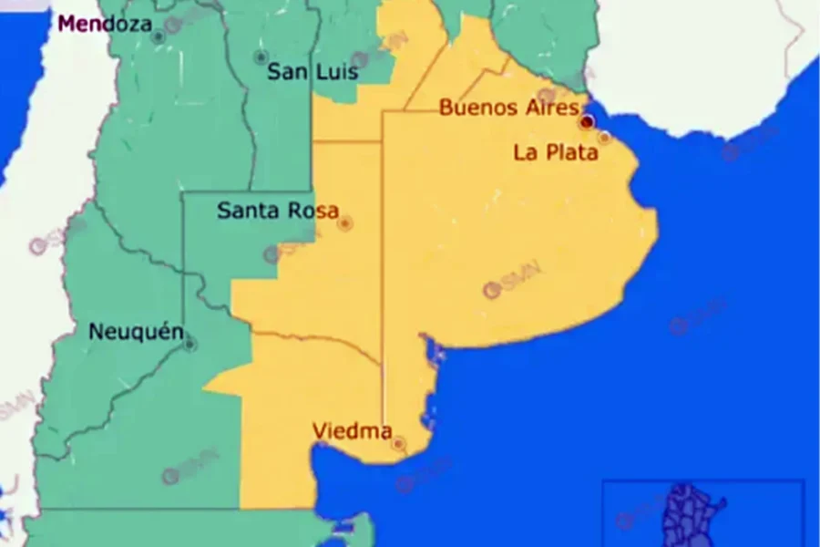 Alerta en La Pampa: lluvias intensas, ráfagas fuertes y tormentas eléctricas