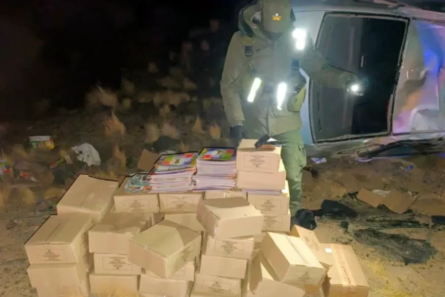 Contrabando de figuritas del Mundial 2026 en Mendoza: escapó de un control, volcó y terminó detenido