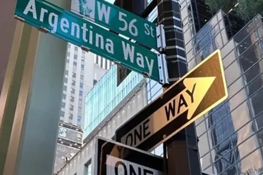 Argentina Way: Nueva York inauguró la primera calle con el nombre del país