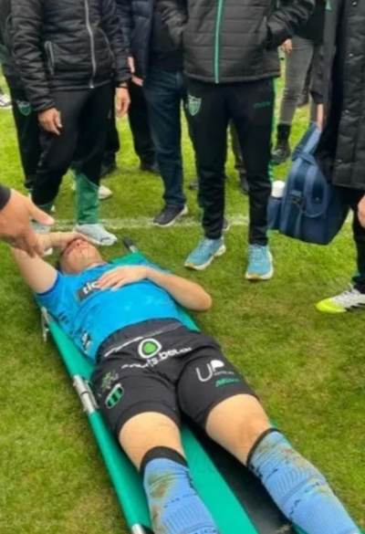 Arquero de Nueva Chicago sufre conmoción cerebral