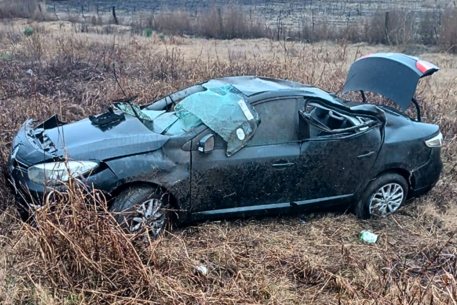 Impactante vuelco en Ruta 1: una mujer resultó ilesa