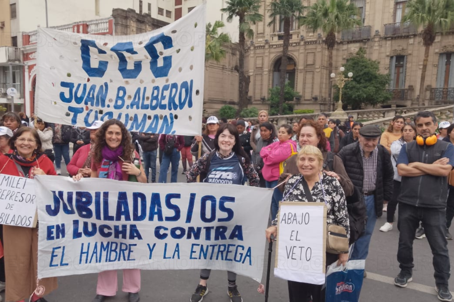 Marcha de jubilados contra el ajuste de Milei