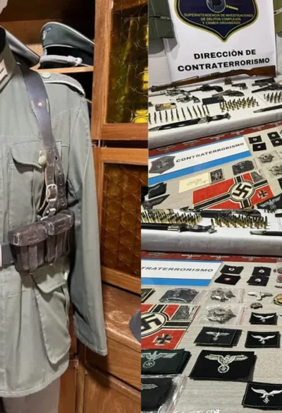 Vendía uniformes militares por Marketplace y un allanamiento reveló objetos nazis
