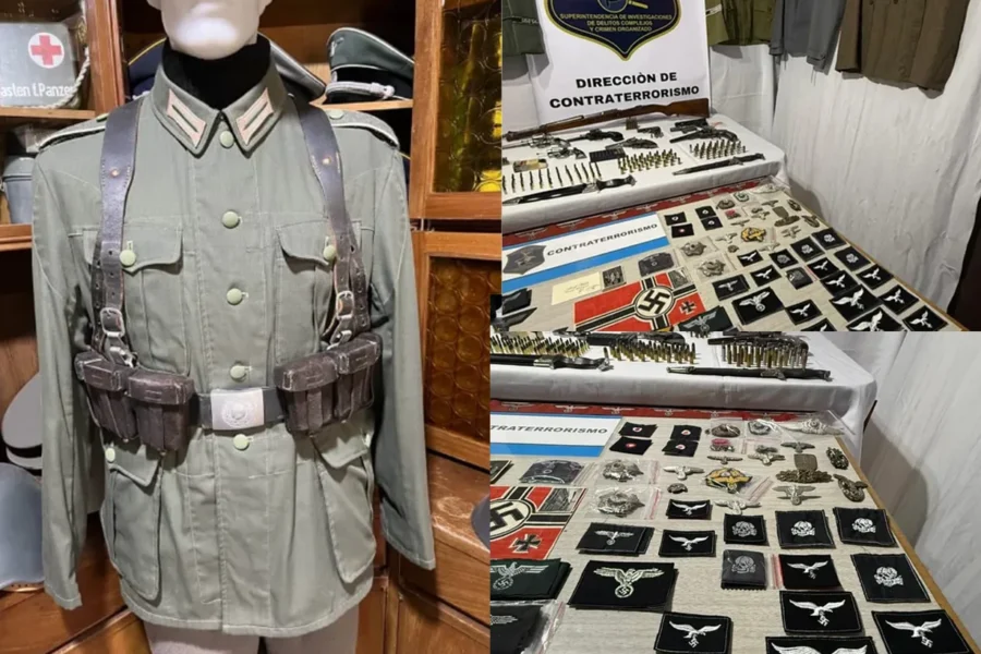 Vendía uniformes militares por Marketplace y un allanamiento reveló objetos nazis