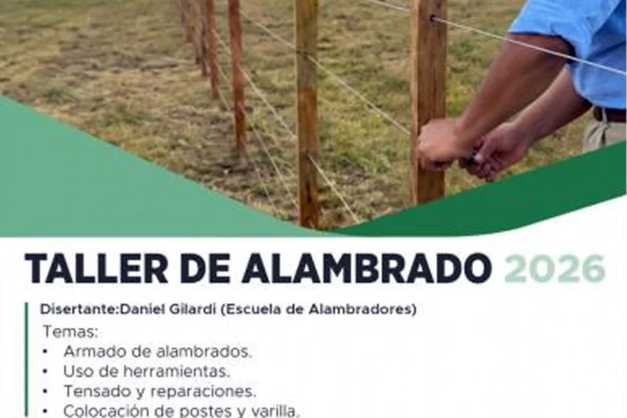 Eduardo Castex será sede del Taller de Alambrado 2026