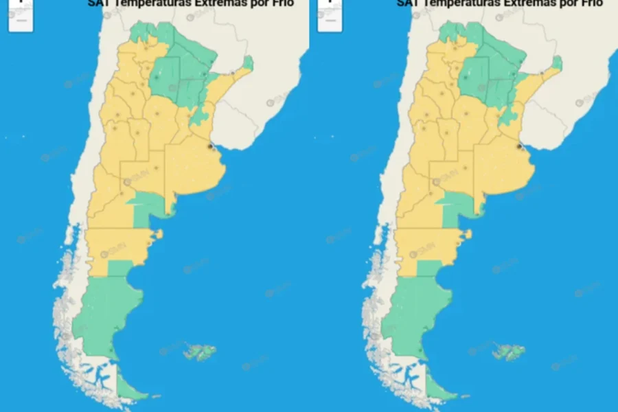 Alerta por temperaturas extremas: La Pampa entre las 18 provincias afectadas