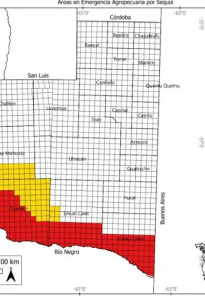 La Pampa: Amplían la emergencia agropecuaria por sequía en zonas del sur y oeste provincial
