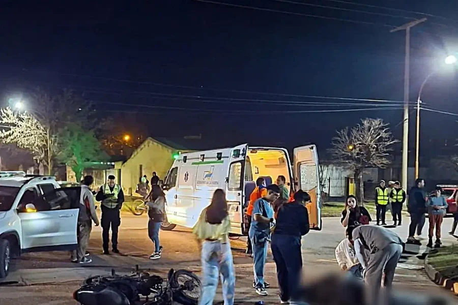 Alvear: dos menores resultaron heridos tras chocar en motocicleta