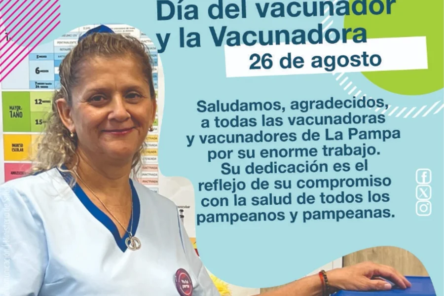 Día del Vacunador: destacan el impacto de el trabajo de los equipos de Salud en La Pampa