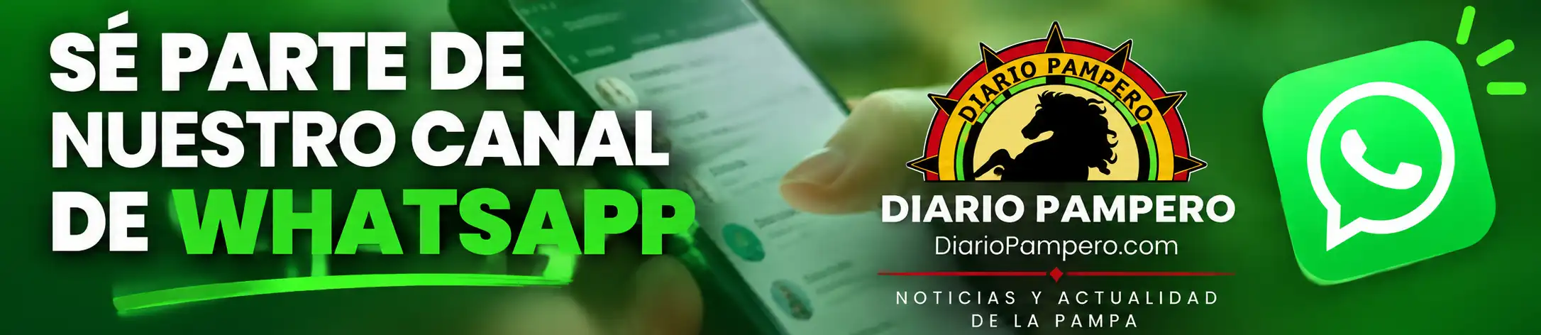 Sé parte de nuestro canal de WhatsApp de Diario Pampero